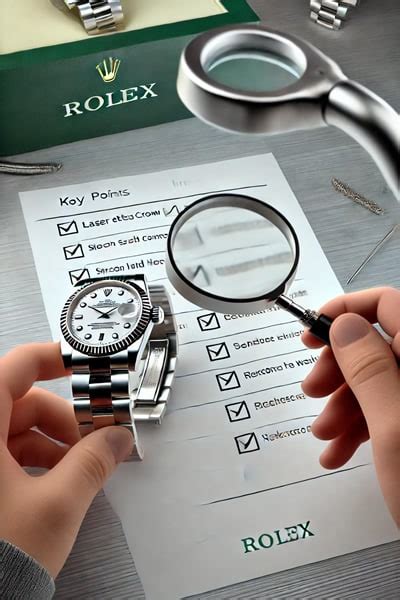 woran erkennt man originale rolex uhren